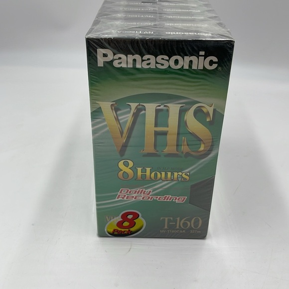 Lot of 8 Panasonic Blank VHS VCR Tapes T-120 NV-T120CAA 6 Hours VHS - Picture 2 of 5